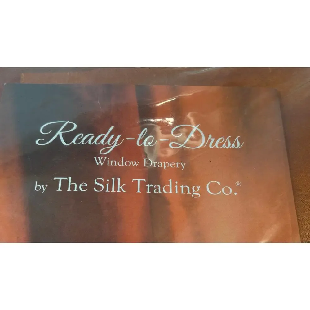 The Silk Trading Company Harvey Drape Curtain Panel Rust Two Tone 42” x 84”
